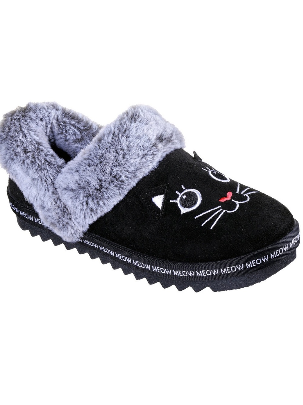Bobs by Skechers Women’s Cozy Kiss Meow Slippers Black Size 8 indoor/outdoor